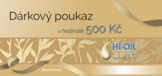Dárkový poukaz v hodnotě 500 Kč